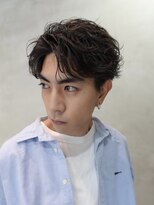 バイフィフス 原宿/表参道(by fifth) シャドウパーマルーズパーマセンターパートツーブロック刈り上げ