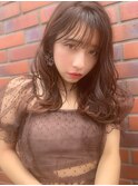【山田】インナーハイライト無造作セミディ