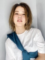 アイティー バイ アルバム 中野店(IT by ALBUM)&nbsp;ストレートボブ_クールショートピンクベージュボブルフ_78040