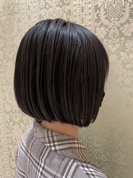 アース 上本町店(HAIR&MAKE EARTH) 20代30代40代前下がりストレート大人ボブリップライン