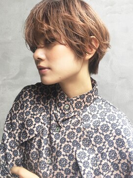 オリンテ バイ レシッド 表参道(orente by rcid) 大人ガーリー小顔マッシュルームショートシアーベージュ髪質改善