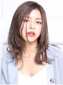 大人可愛い小顔美髪ショコラアッシュ顔周りレイヤーA10
