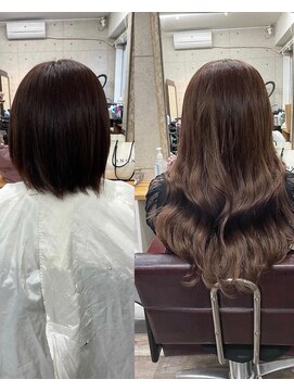 ルフレ 新宿本店2nd(Reflet) お客様カタログ＃新宿髪質改善ブリーチハイトーンエクステ韓国