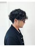 マッシュ×スパイラルパーマ