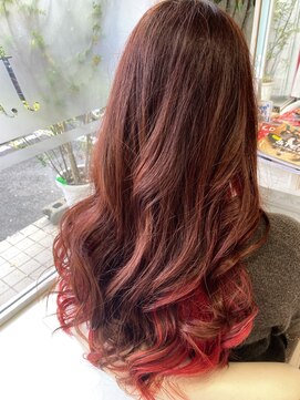 エフエフヘアー(ff hair) back style☆イヤリング&インナーカラーvol.771