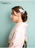 訪問着着付けヘアセット☆和装シニヨン☆