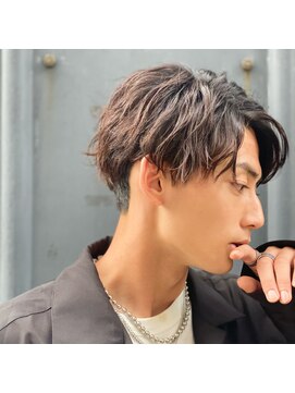 アイコン ブルー メンズ(I-CON #blue MEN'S) ツーブロック刈り上げツイストスパイラルパーマ