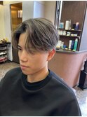 メッシュ×センターパート