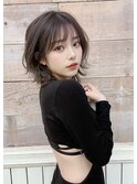 白髪ぼかし系チャコール系アッシュベージュカラー×BYKARTE TR