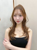 ジーナ 渋谷本店(Zina)&nbsp;髪質改善＊ハイトーンオレンジベージュ＊美髪【Zina宮益坂】