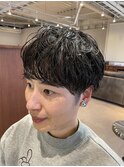 【刈り上げマッシュパーマ】