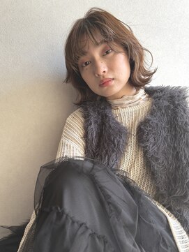 アヴァンス 天王寺店(AVANCE.) 切りっぱなしボブ×イヤリングカラー