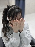 リボンサイドポニー