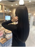 ロング×ダークアッシュ