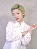 ペールグリーンベリーショートハイトーンカラー