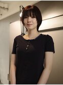 【倉田真希】ショートウルフ　うざバング　前髪あり　暖色カラー