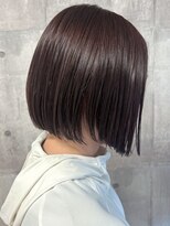 ティアトロアンドリミテバイティアトロ(teatro&limite by teatro)&nbsp;ラベンダーベージュ 切りっぱなしボブ 髪質改善 ダメージレス