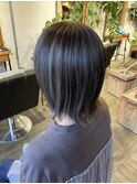 肩上ボブ×バレイヤージュ