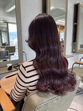 コード 四条河原町駅店(CHORD) Designerけいと×艶々ワインレッド/髪質改善/京都/河原町