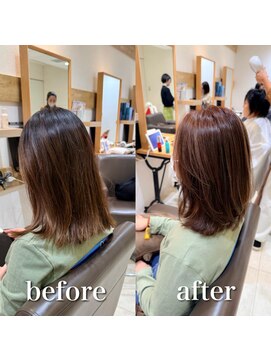 ステラバイケンジ 藤沢(STELLA by KENJE) 白髪ぼかし細めハイライト30代40代50代グレージュ