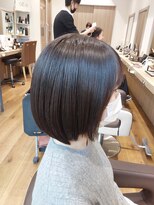 ICH GO向ケ丘遊園店 【髪質改善×地毛美】深みツヤとまとまり。上品な暗髪ミニボブ