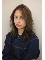 モッズ ヘア 新宿サウス店(mod's hair)&nbsp;ミディアムレイヤー＋ハイライト