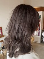 ヘアーリゾート ビッグアップ(hair resort Big up)&nbsp;ブリーチなしダブルカラーで作る、透け感ショコラグレージュ