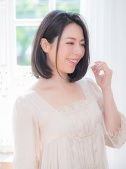 暗めでも決まる☆大人ボブ