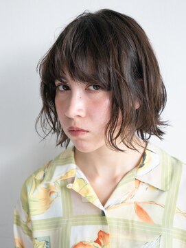 アンティ(ANTI) 【ANTI】《MASA》切りっぱなしリラックス外ハネワンレンボブ