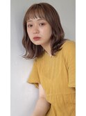 外はねロブ×グレージュ