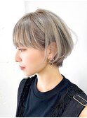 ハイアッシュ_オリーブカラーハイライトカラー_ba304031