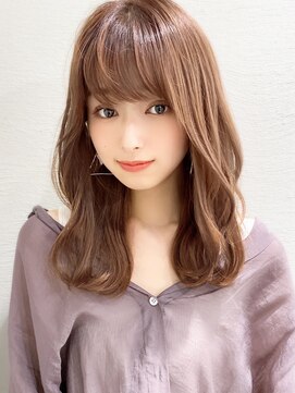 シルクレイ 吉祥寺店(Silk-lei) 【Silk-lei吉祥寺】大人ガーリーピンクベージュニュアンスヘア