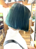 ララテラス(LaLa Terrace)&nbsp;ミントグリーン前下がりボブ