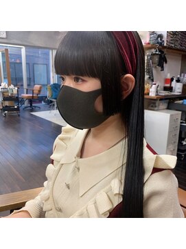 ギフトサニーサイド(gift sunny side) 重めぱっつん＊姫カット