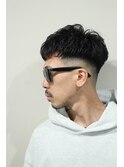 メンズかき上げニュアンスマッシュサイドパート韓国マッシュ