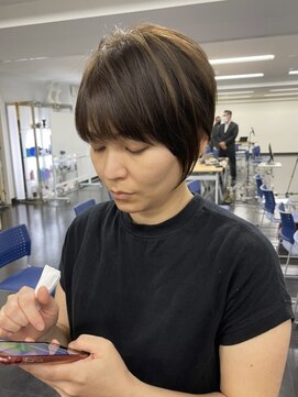 GBG 自由が丘 くびれショートボブ40代50代グレイカラー白髪染め白髪ぼかし