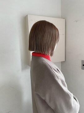 キャンバス バイ ネオリーブ 横浜西口(Canvas by neo.) ミニボブ/ブリーチなし/クリーミーベージュ/sn