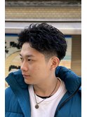 ビジネス＆プライベートツーウェイかきあげパーマ