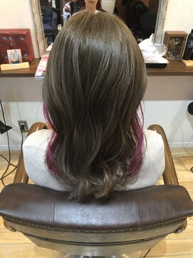 リアン(Lien) インナーピンク×アッシュベージュ