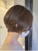 くびれショート/大人ショート/30代/40代/前髪長め/白髪染め