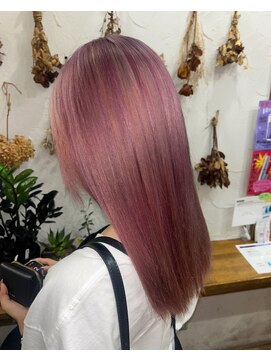 ヘアスタジオ ブリエ(HAIR STUDIO BRILLER) 2024　セミロング×pink