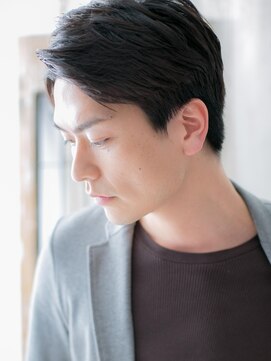 モッズヘア メン 新所沢店(mod's hair men) ビジネスも◎アースカラー涼しげアップバングショートb新所沢