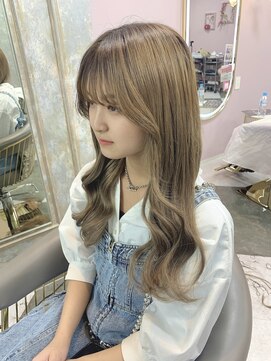 ガルボ ヘアー(garbo hair) プルエクステ 10代 20代 エクステ ベージュ オリーブベージュ