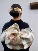 成人式ヘア＊大きめシニヨン