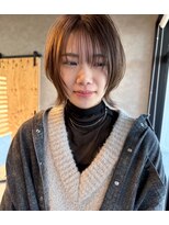 ハウリーヘアアンドスパ(HAURY hair&spa)&nbsp;ウルフヘア　x シアーベージュ