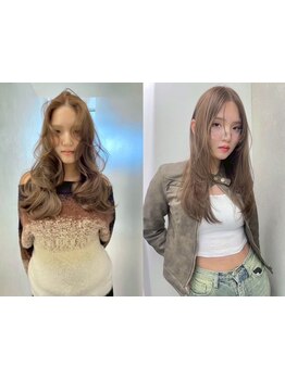 【カラー+髪質改善トリートメント￥10400】トレンドスタイル《ツヤ×透明感》ワンカラーで創る透明感カラー