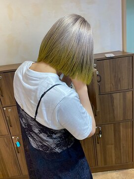 アンククロス 青山店(ANKH CROSS) 絹髪/髪質改善カラー/艶髪ストレート/ハイトーン