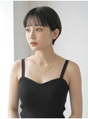#ショートボブ#黒髪ショート#小顔ショート