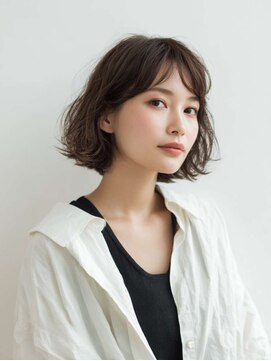 ニスル センター南店(NISURU） 似合わせカット/大人ガーリー/ダークアッシュ/着物/センター南