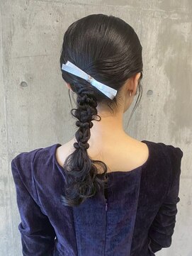 タイトな編み下ろし